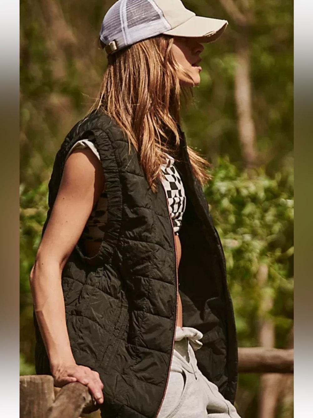 Free People Pippa Piper Packable Vest FP Movement Evergreen Extra Small XS NEW